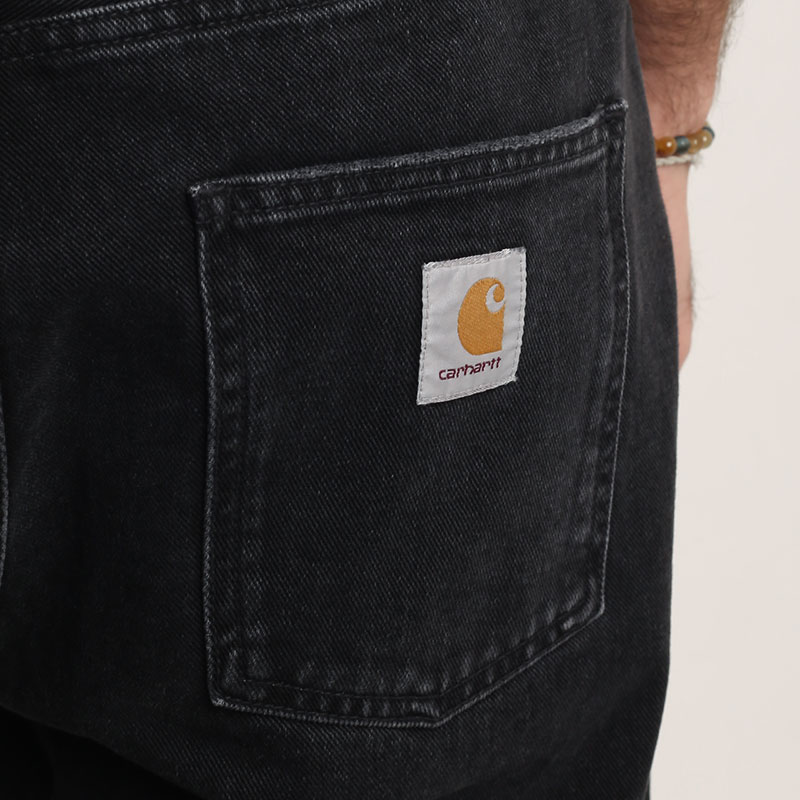 мужские черные брюки Carhartt WIP Newel Pant I029208-black - цена, описание, фото 6
